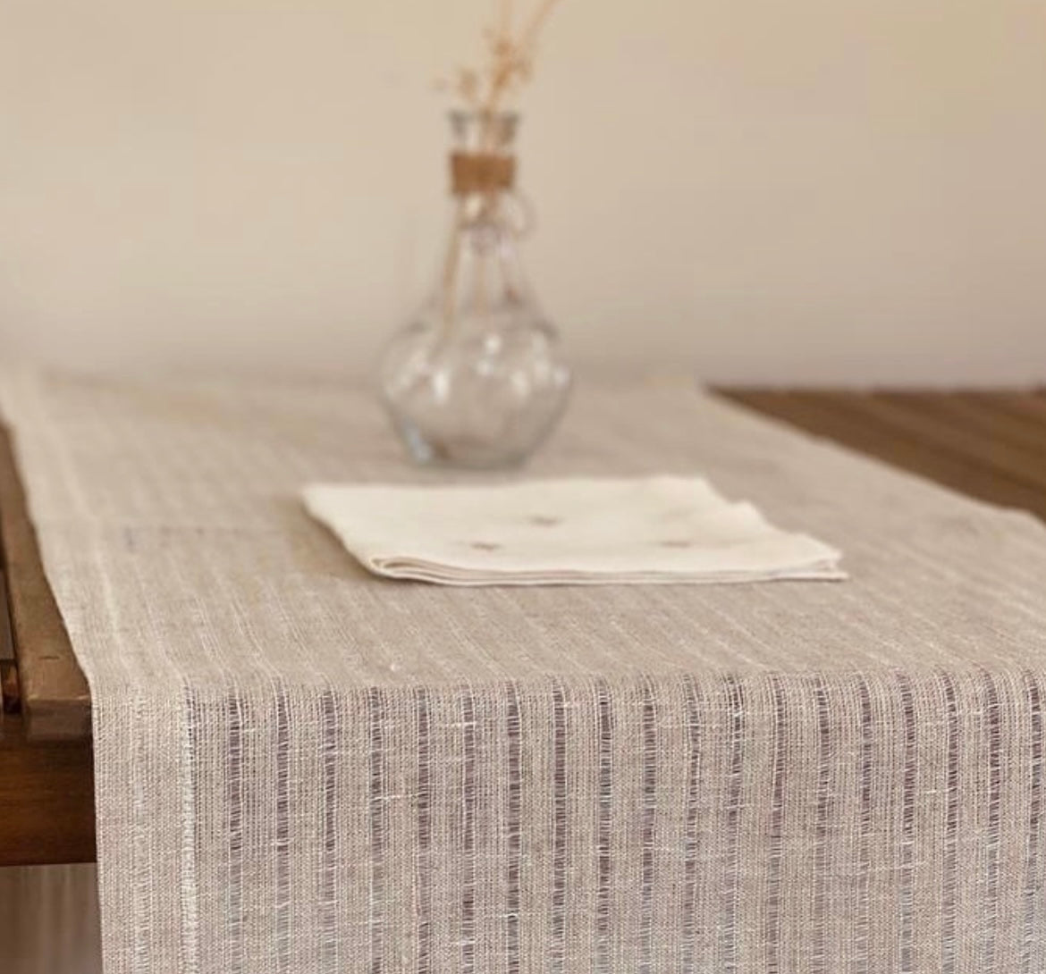 Striped Linen - Runner