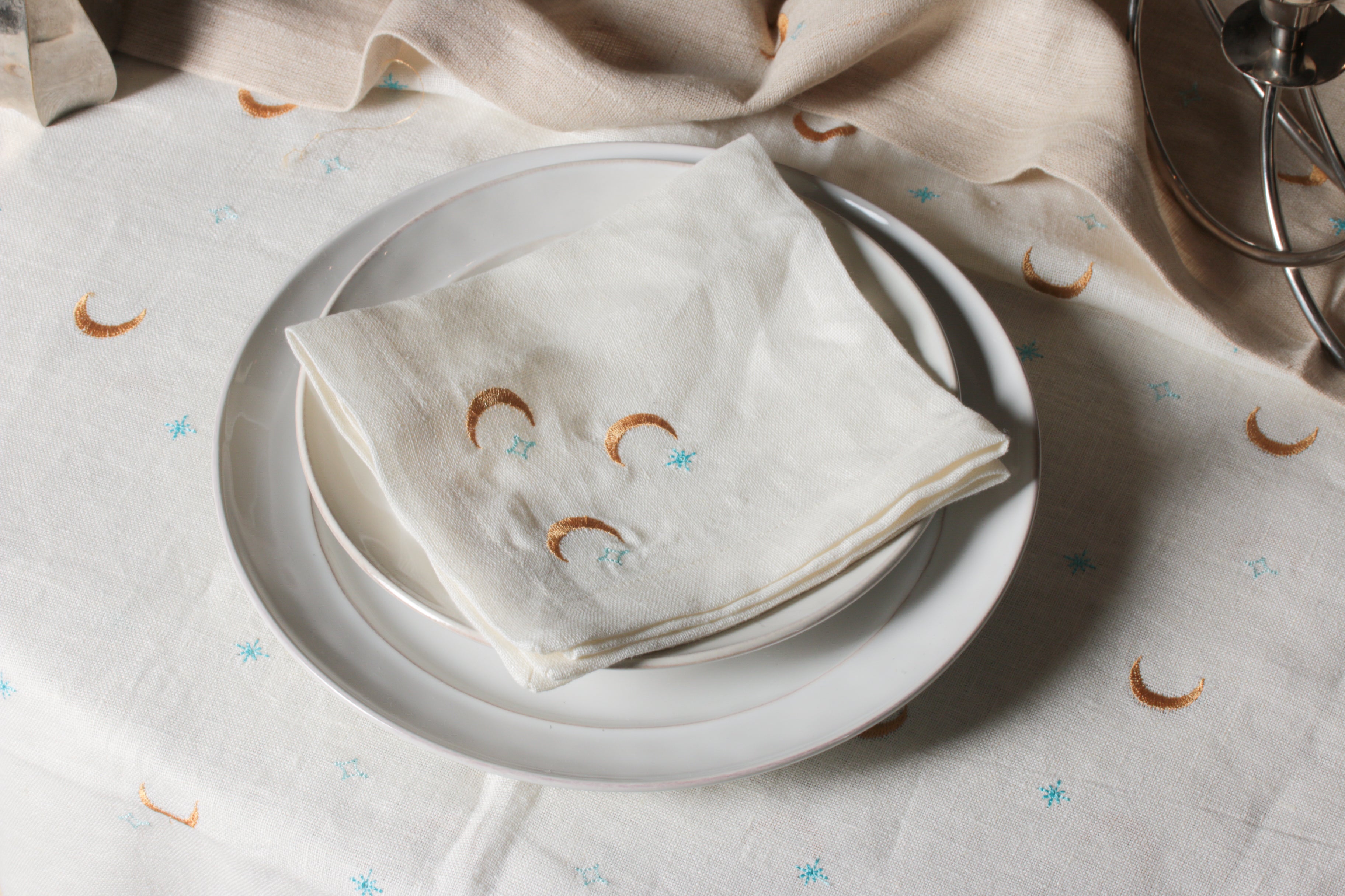 Moon & Stars - Beige - Napkins